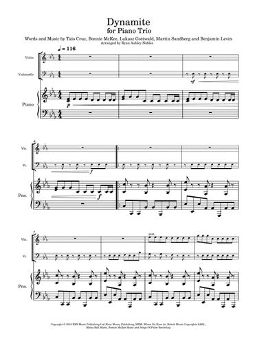 Dynamite (arr. Ryan Nobles)