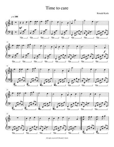 Time to Care Piano Reduction