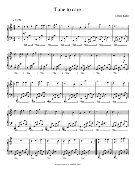 Time to Care Piano Reduction