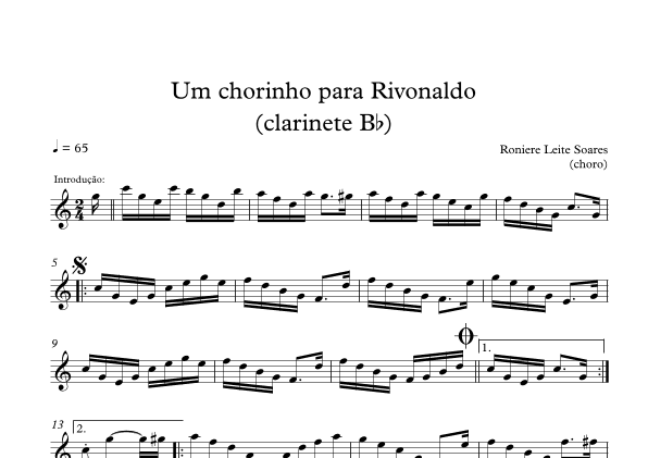 Um chorinho para Rivonaldo