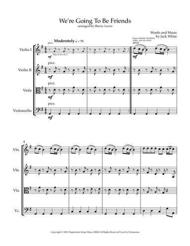 We're Going To Be Friends (arr. Sherry Lewis)