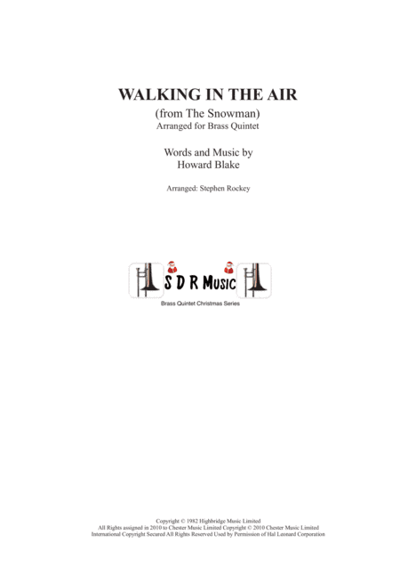 Walking In The Air (arr. Stephen Rockey)