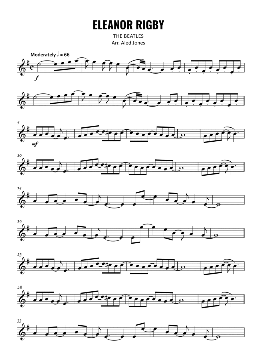 Eleanor Rigby (arr. Aled Jones)