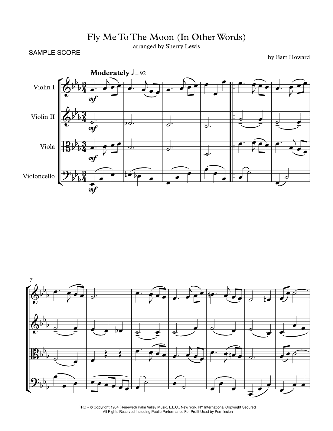 Fly Me To The Moon (in Other Words) (arr. Sherry Lewis)