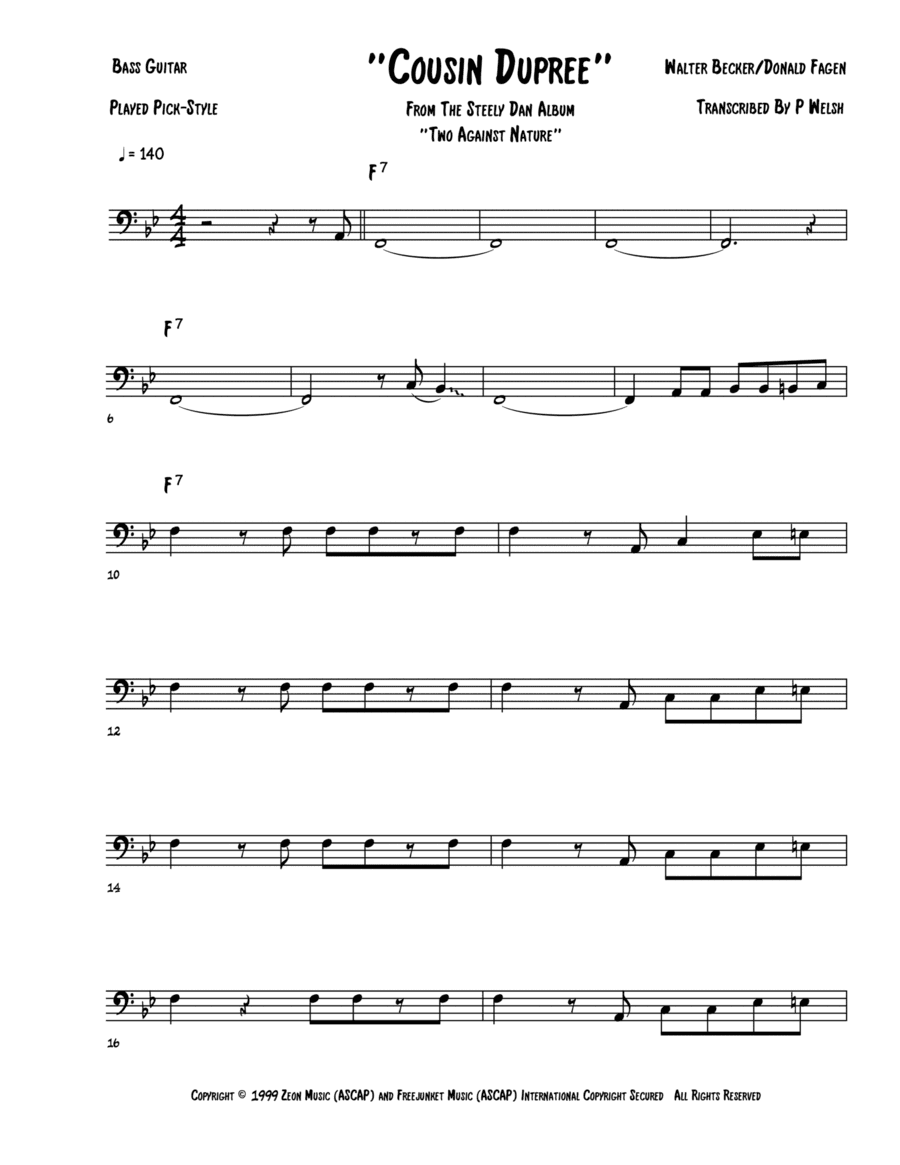 Cousin Dupree (arr. Accubass)