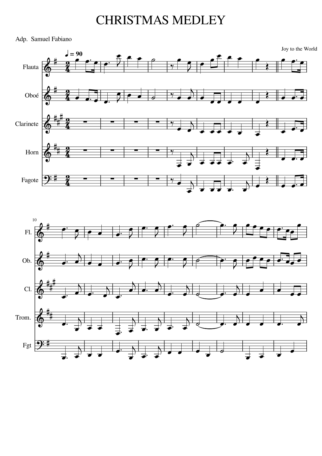 Christmas Medley for Woodwinds