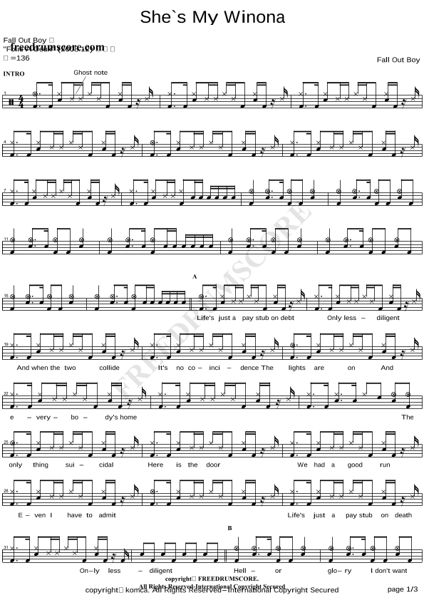 She's My Winona (arr. COPYDRUM)