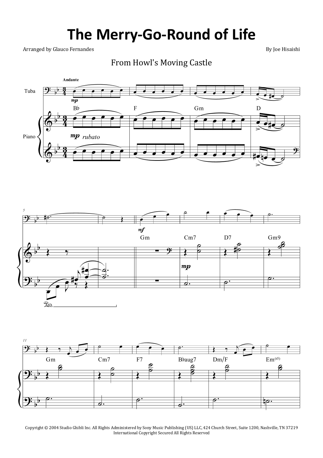 Merry-go-round Of Life (arr. Glauco Fernandes)