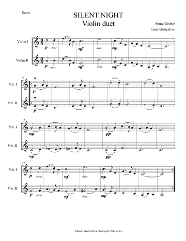 Silent Night (arr. Isaac Gonçalves)