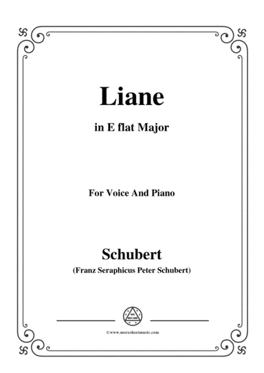 Schubert-Liane,in E flat Major,for Voice&Piano (arr. MSM)