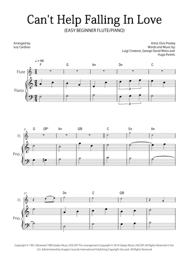 Can't Help Falling In Love (arr. Iury Cardoso)