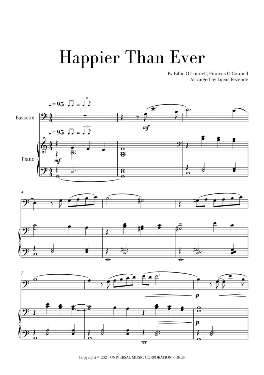 Happier Than Ever (arr. Lucas Rezende)