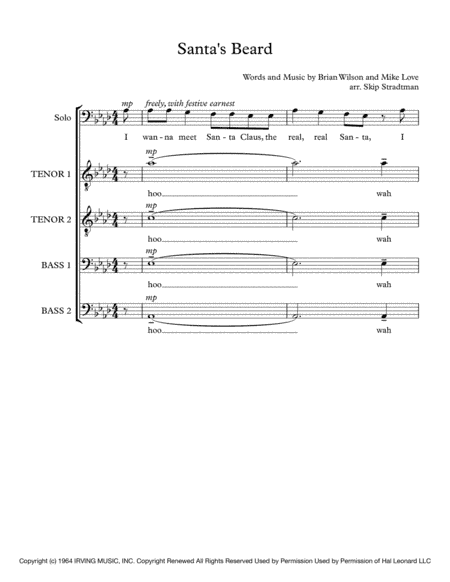 Santa's Beard (arr. Skip Stradtman)
