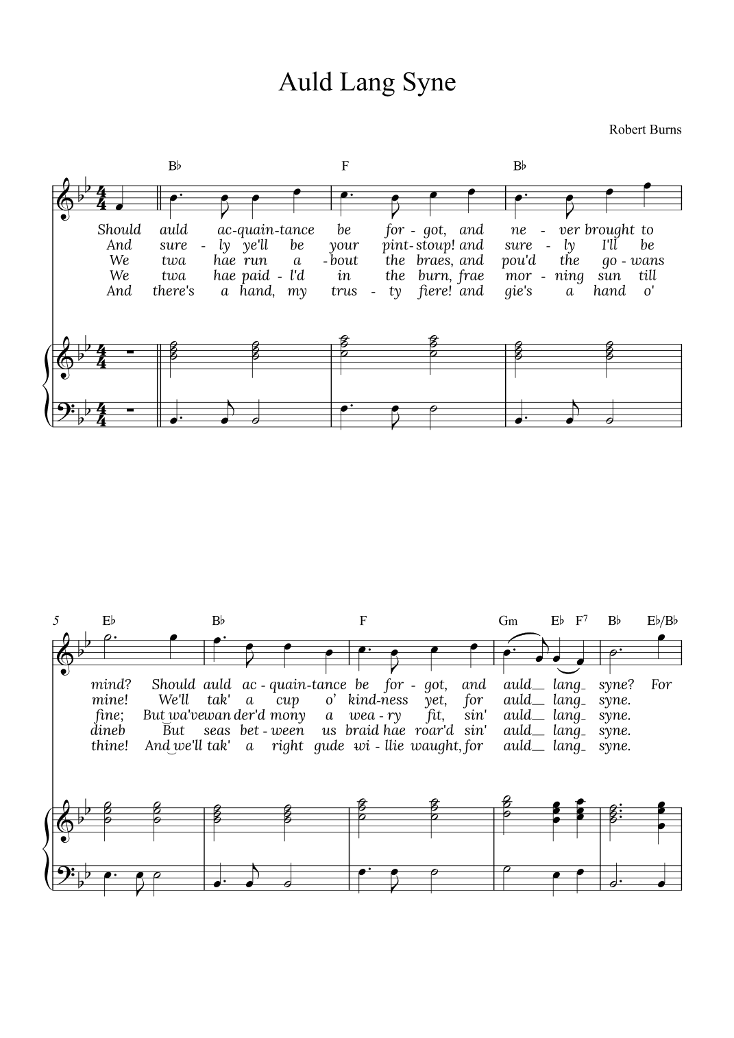 Auld Lang Syne (arr. Alex Nunes Rodrigues)