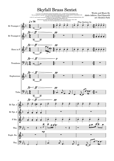 Skyfall (arr. Reuben Park)