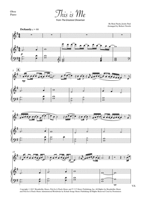 This Is Me (arr. Robert Newth)