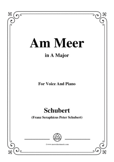 Schubert-Am meer in A Major,for voice and piano (arr. MSM)