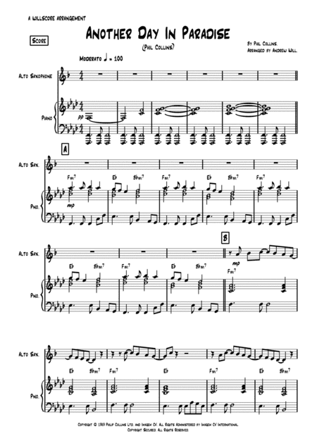 Another Day In Paradise (arr. Andrew Will)
