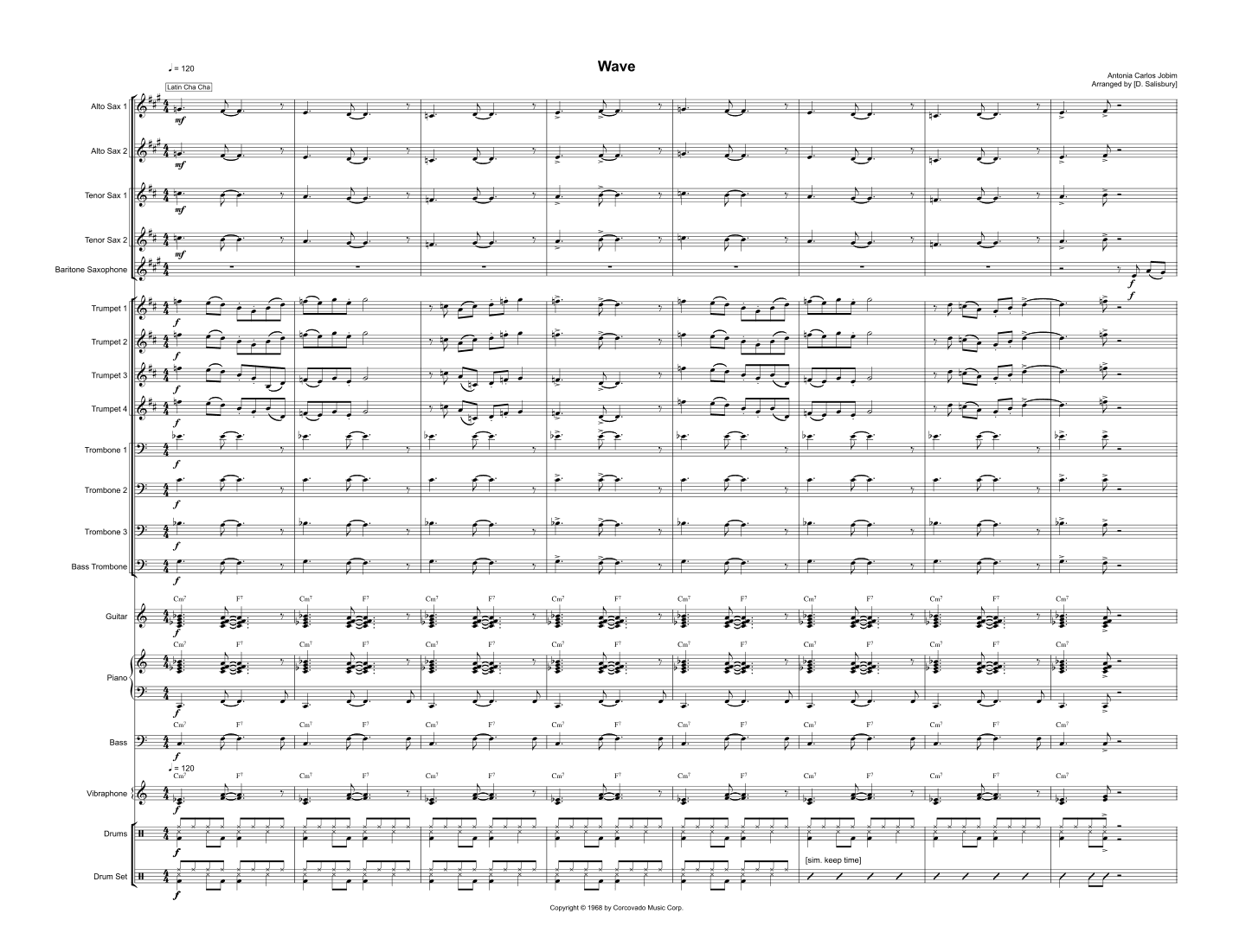 Wave (arr. Dr. David Salisbury)