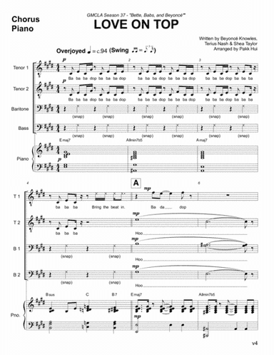 Love On Top (arr. Pakk Hui)