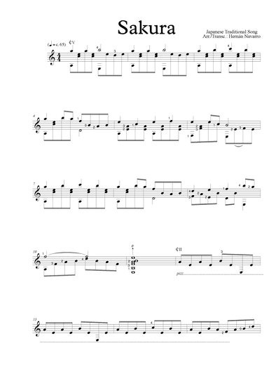 Sakura (arr. Hernán Navarro)