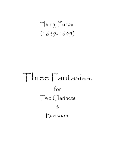 Three Fantasias (arr. Spence Bundy)