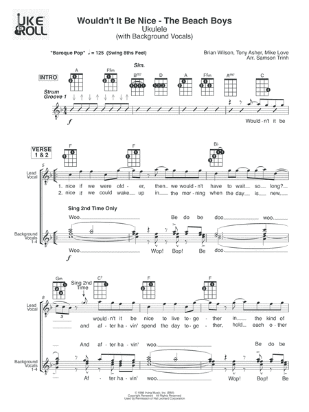 Wouldn't It Be Nice (arr. Samson Trinh)