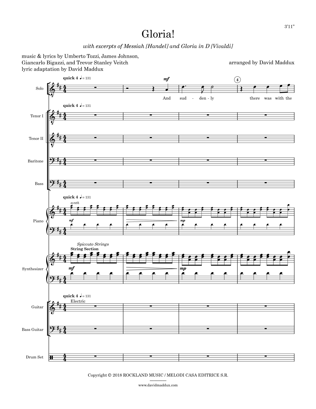 Gloria (arr. David Maddux)
