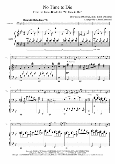 No Time To Die (arr. Adam Kempshall)