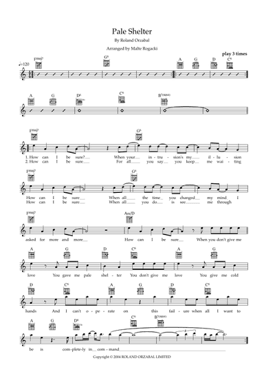 Pale Shelter (arr. Malte Rogacki)