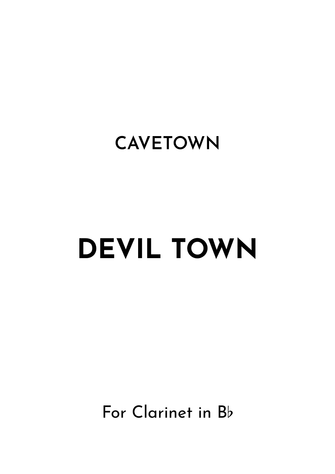 Devil Town (arr. Jireh J.)