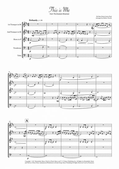 This Is Me (arr. Robert Newth)