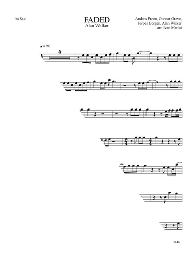 Faded (arr. Ivan Marini)