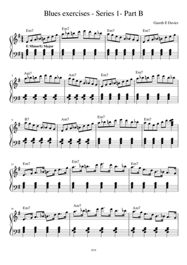 Blues Exercises - Series 1 - Part B