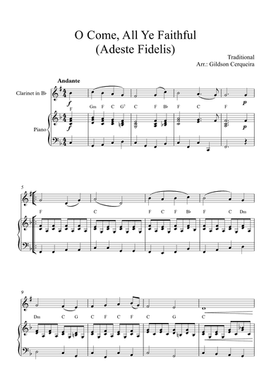 O Come, All Ye Faithful (arr. Gildson Cerqueira)