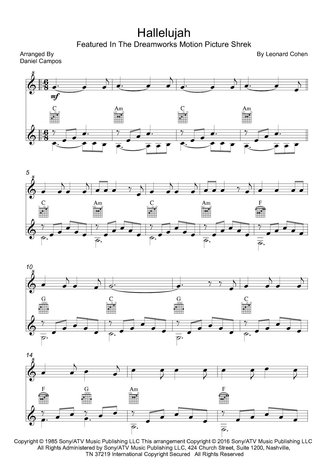 Hallelujah (arr. DANIEL ROBERTO DIAS CAMPOS)