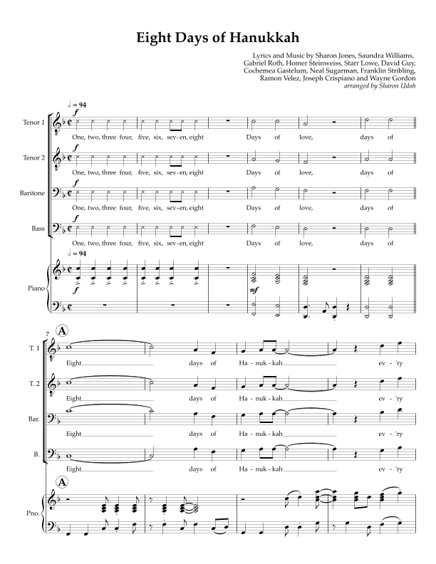 8 Days Of Hanukkah (arr. Sharon Udoh)