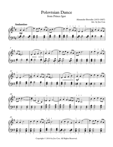 Polovtsian Dance (arr. Joe Cox)