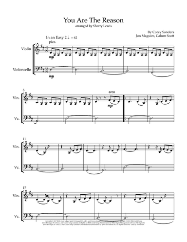 You Are The Reason (arr. Sherry Lewis)