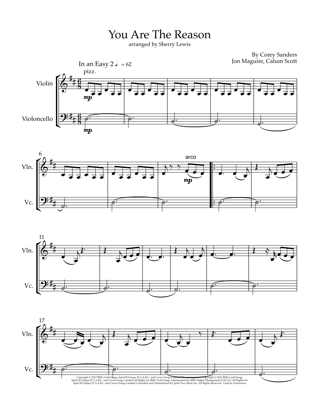 You Are The Reason (arr. Sherry Lewis)