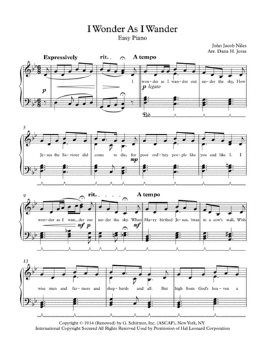 I Wonder As I Wander (arr. Dana H. Joras)