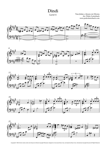 Dindi (arr. Pedro Lutterbach)