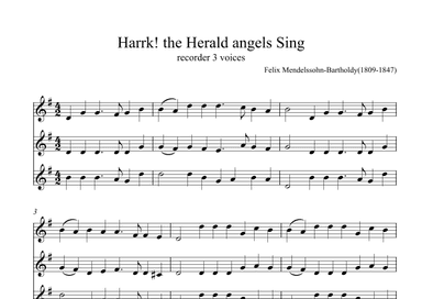 Hank! the Herald Angeks sing (arr. Desconhecido)