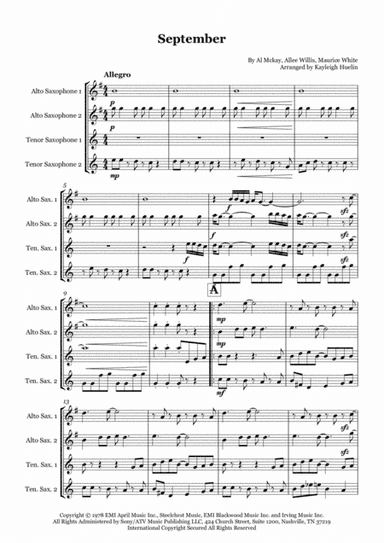 September (arr. Kayleigh Huelin)