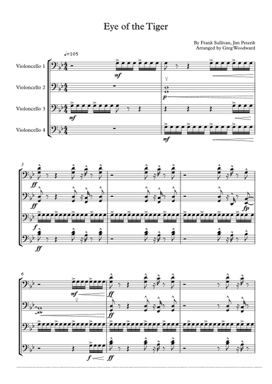 Eye Of The Tiger (arr. Greg Woodward)