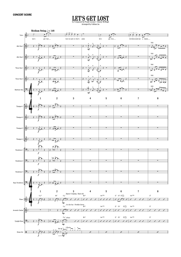 Let's Get Lost (arr. Callum Au)