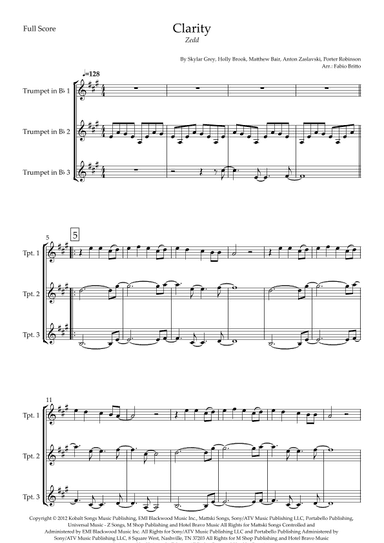 Clarity (arr. Fabio Britto)