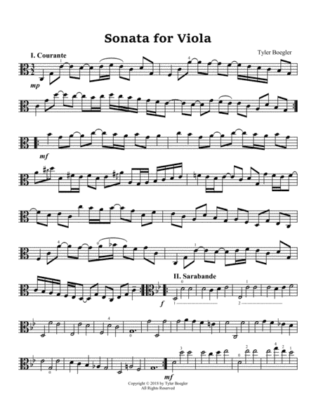 Sonata for Viola