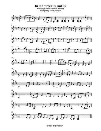 In the Sweet By and By, for Violin (arr. Sandy Herrault)