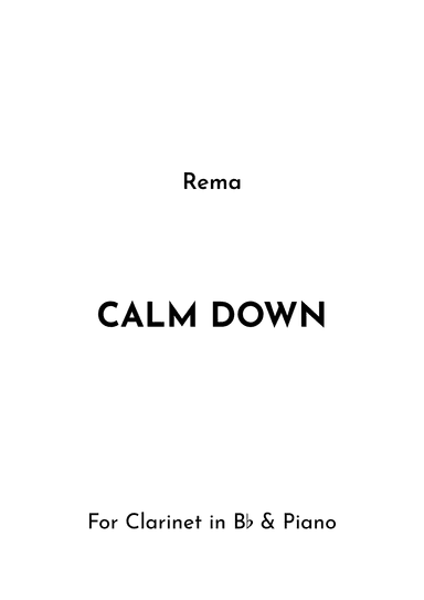 Calm Down (arr. Jireh J.)